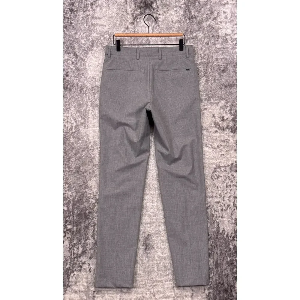Hugo Boss Pants 30 x 32 Mens Gray Performance Stretch Slim Leg Trouser